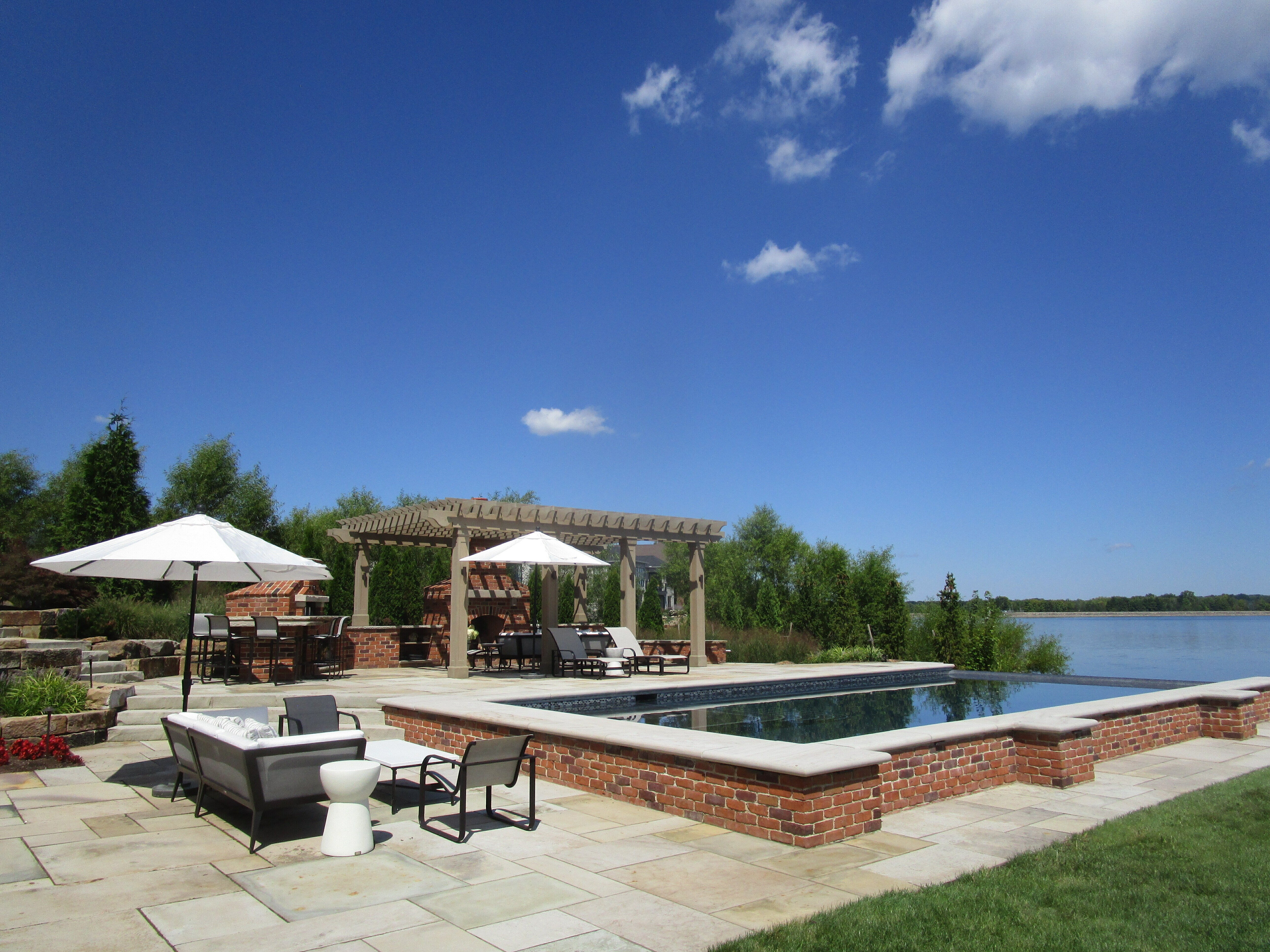 Garvey Rice's pool landscape