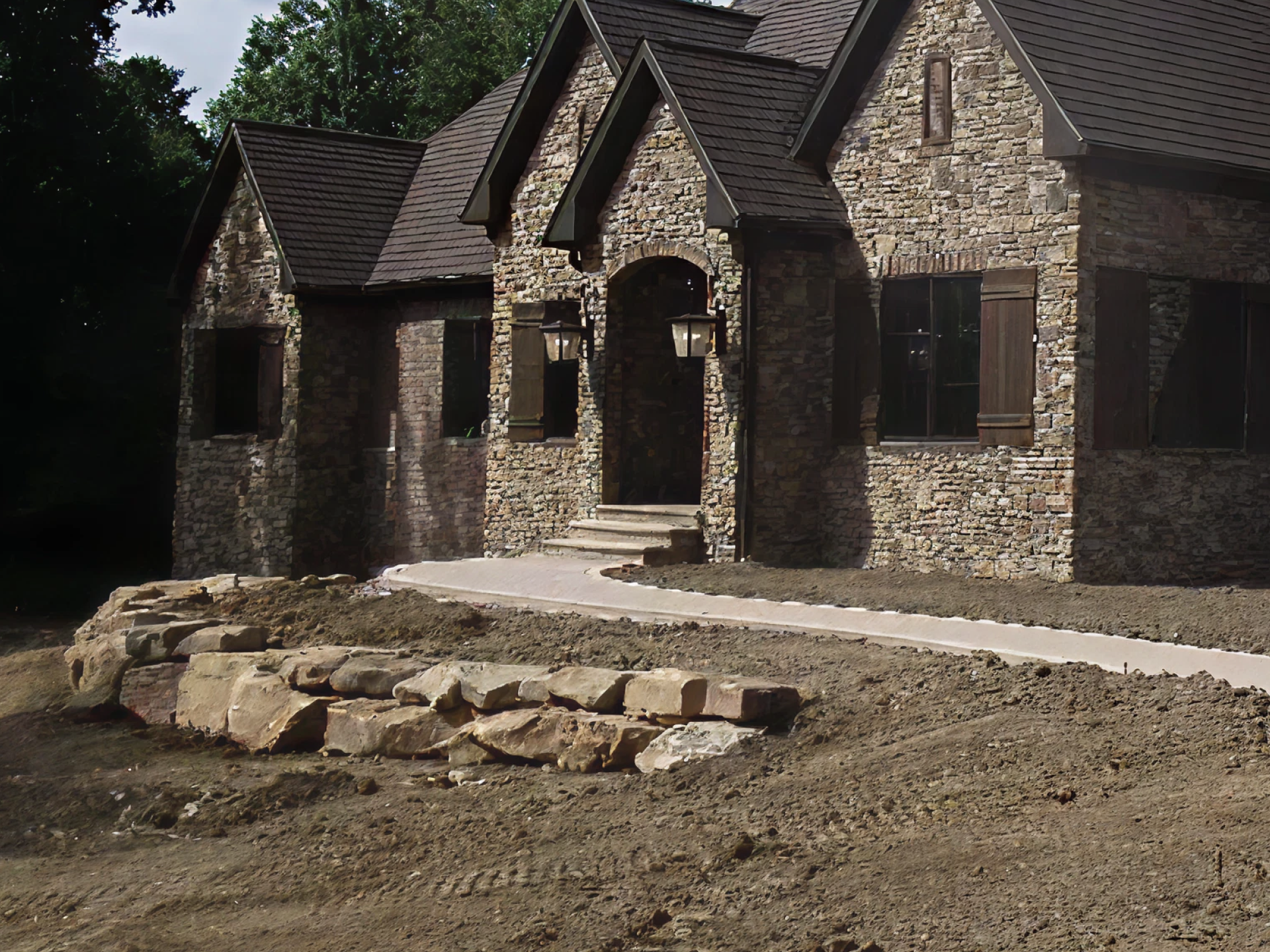 plant landscaping before upgrade